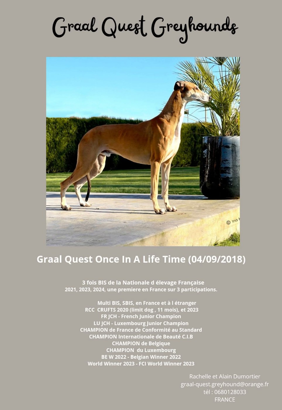 CH. Graal-Quest Once in a Life Time